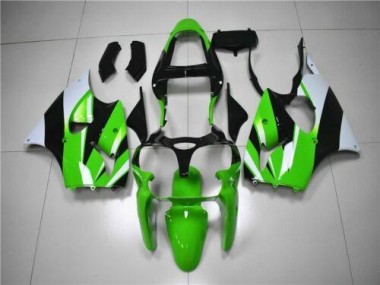Carenagem ZX6R 00-02 - Verde Branco Preto